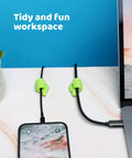 Thumb Shaped Cord Holders 8 Pack Cute Little Hands Cord Organizer Gift Idea Green And Pink Multipurpose Cable Clips