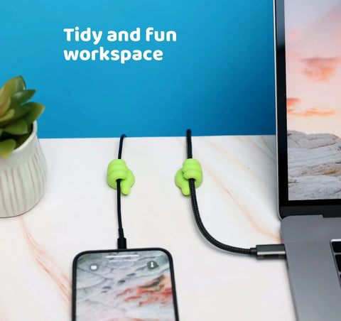Thumb Shaped Cord Holders 8 Pack Cute Little Hands Cord Organizer Gift Idea Green And Pink Multipurpose Cable Clips