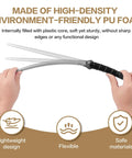 Hands holding flexible 16 Inch Foam Dagger Prop Two Pack For LARP Cosplay And Renaissance Knight Theatrical Safe Costume Accessory