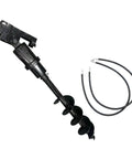 200mm Manganese Steel Excavator Earth Auger Attachment For Pile Drilling And Fence Post Holes with spiral shaft and hoses
