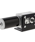 12V DC Worm Gear Motor With 27 RPM 7 Watts, self-locking reversible mini electric gearbox motor, stainless steel D-shaped shaft, bracket