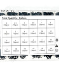 840 Piece C And E Clips Kit With 24 Sizes M2 Through M16 External Retaining Rings In Black Carbon Steel in storage case