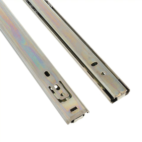 Heavy Duty 27mm Wide Full Extension Ball Bearing Drawer Slides For Keyboard Tray And Nightstand Cabinets Zinc Plated Side Mount Rails