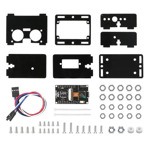 3MP Camera Expansion Pack For Smart Car Starter Kit DIY Robotics And STEM Coding Robot Kit For Kids Teens And Adults Real Time HD Video FPV Streaming Educational Maker Project For Hands On Learning, black mounting plates and camera module