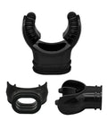 Black Scuba Diving Mouthpiece For Easy Breathing And All Day Comfort Ergonomic Fit For Most Regulators And Second Stage Durable Bite Guard