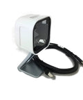 Omnidirectional Presentation Barcode Scanner Kit 1D 2D Wired DPM IP52 White With USB Cable And Presentation Cradle on stand