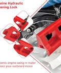 Hydraulic Steering Lock 4 Inch Steer Stop For Outboard Motors Universal For Trailering Or Transport Keeps Steering From Swinging