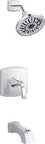 Ridgeport Shower Trim Set In Polished Chrome Easy Install Valve Trim Kit For Modern Bathrooms Durable Brass Construction Smooth Water Control