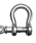316 Stainless Steel D Ring Shackles Marine Grade Heavy Duty Clevis Anchor Shackle Kit With Screw Pin One Quarter Inch And Five Sixteenth Inch