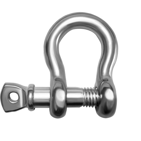 316 Stainless Steel D Ring Shackles Marine Grade Heavy Duty Clevis Anchor Shackle Kit With Screw Pin One Quarter Inch And Five Sixteenth Inch