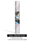 White Gold Marble Peel And Stick Contact Paper For Kitchen Countertops And Tabletops Waterproof No Mess Self Adhesive Vinyl Roll