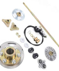 DIY 29 Inch Rear Axle Assembly Kit For Go Karts And Mini Bikes With Live Axle 740mm Wheel Hub Brake Assembly And Pillow Blocks