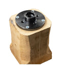 4 Inch Steel Wood Lathe Face Plate For Wood Turning With 1 Inch 8 TPI Spindle Fit And 8 Screw Mounting Holes Rust Resistant Blackened Finish