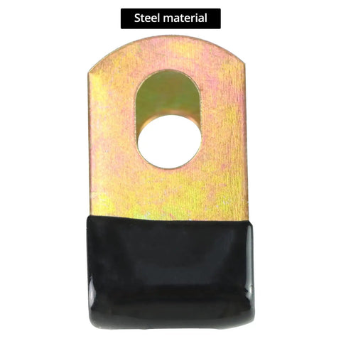 Brake Line Clip Set For Three Sixteenth Inch Tubing, Cushioned Steel Clip with rubber insulation, close-up view of single clip