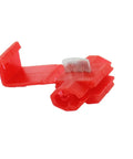 Easy Solderless Wire Quick Splice Connectors For 18 To 22 Gauge Pack Of 25 Red Color Snap Shut No Solder Required Join Two Wires
