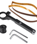 Upgrade Any Angle Grinder To A Belt Sander Instantly with sturdy steel attachment, sanding belt, and tools for woodworking and metal polishing.
