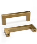 Champagne Bronze Cabinet Pulls Two And A Half Inch Brushed Bronze Drawer Handles 10 Pack durable premium stainless steel square hardware