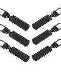 Image of Six Pack Zipper Pull Replacement Kit Universal Zipper Tags Cord Pulls For Purses Jackets Backpacks Boots Coats Suitcases