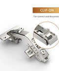 Two Pack 135 Degree Lazy Susan Cabinet Hinges Concealed Full Overlay for Corner Cabinets and Folded Doors Includes Screws Durable Steel Hardware