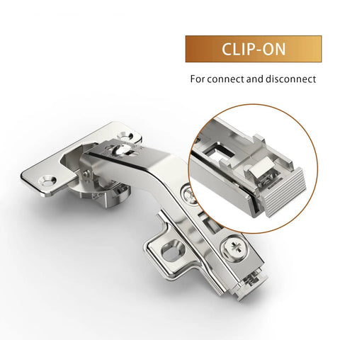 Two Pack 135 Degree Lazy Susan Cabinet Hinges Concealed Full Overlay for Corner Cabinets and Folded Doors Includes Screws Durable Steel Hardware