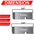 Heavy Duty 4-Piece Pipe Threading Die Set For 1 To 2 Inch Pipes, dimensions shown, includes steel material details.