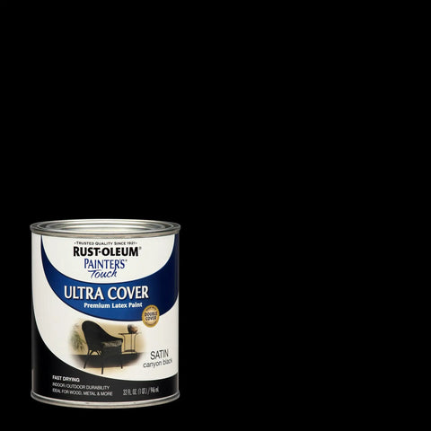 Painters Touch 2X Ultra Cover Satin Latex Paint For Indoor And Outdoor Projects Low Odor Water Based Resists Chips 1 qt