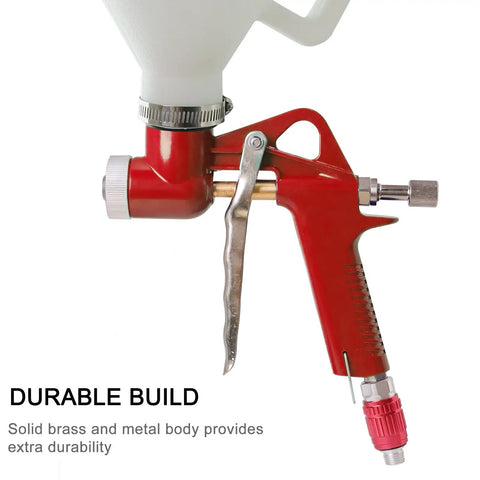 Drywall Texture Sprayer Kit One Point Five Gallon Air Hopper Paint Gun With Three Nozzles 4mm 6mm 8mm For Stucco Mud And Popcorn Texture On Walls And Ceilings Ideal For Do It Yourself Home Renovation Projects