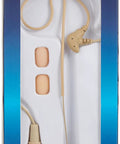 Omnidirectional In Ear Condenser Microphone For Studio And Live Use, Corded Headset Mic With 4 Pin XLR Cable in retail packaging