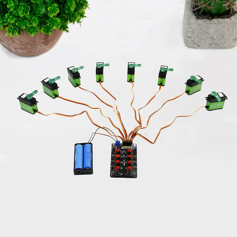 8 Channel RC Servo Tester With Independent 8 Channel Interface And Over Current Protection setup in garden setting