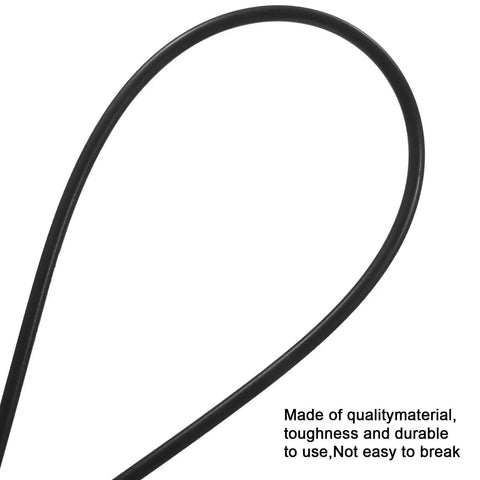 Close-up of black brake line from All In One Bike Brake Cable Housing Kit For Road And Mountain Bikes With 5Mm Brake Line 2.5M.