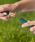Hands installing Six Pack Garden Hose Repair Connectors With Stainless Steel Clamps For Five Eighth Inch Hoses, Durable Brass Fittings Kit For Quick Repairs And Leak Free Watering