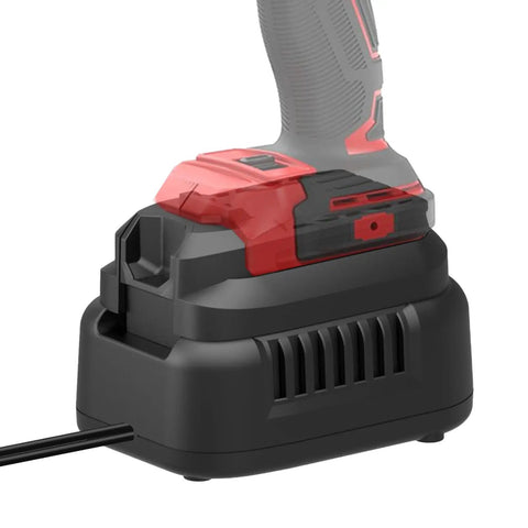 Heavy Duty 20V AC To DC Power Adapter Transforms Your Cordless Gear Right Into Wired Mode, with plug adapter and power connections.