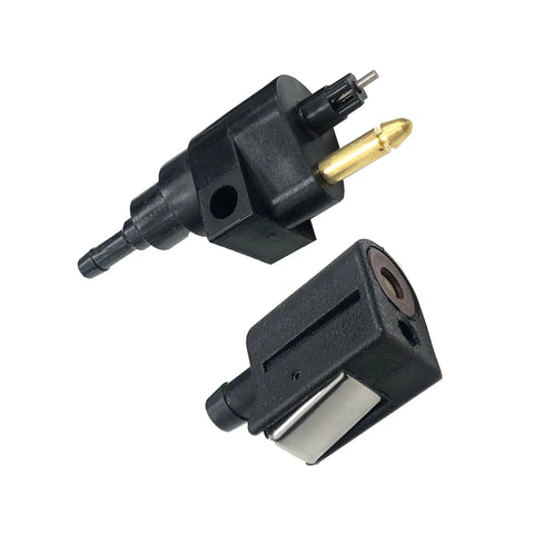 Rugged Outboard Fuel Line Connector Set For Nissan Tohatsu Evinrude Johnson OMC 4HP Through 30HP includes male and female engine-side couplers