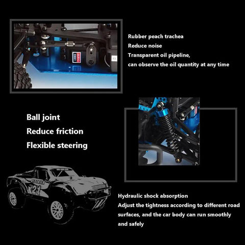1 To 10 Scale Nitro RC Truck 4WD Off Road Beast For Adults Two Speed Remote Control Car With Methanol Fuel Power Igniter details