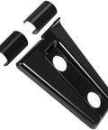 Jeep Wrangler JK/JKU door hinge cover trim set, black, 8 pieces with end caps