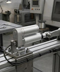 Heavy Duty 12V DC Linear Actuator Serving A Rock Solid 900 Newtons Of No Sweat Push Pull Movement With Waterproof Aluminum Housing And Mounting Brackets For Smooth Small Automation Builds on a workspace.