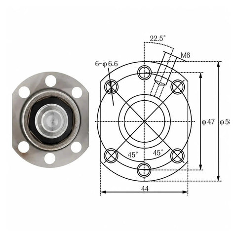 Heavy Duty Badass SFU2005 Ball Screw Kit With 5mm Lead Pitch Pro CNC Machine Builds Featuring Rock Solid BK15 BF15 End Supports Plus Flexible Coupler For Precision Slick Moves And Top Tier Performance Upgrades So You Can Get Job Done Right, flange bearing drawing