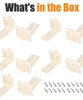 Set of 10 Heavy Duty Undermount Drawer Slide Rear Mounting Brackets Plastic Back Plate Replacement for Face Frame Kitchen Cabinets.