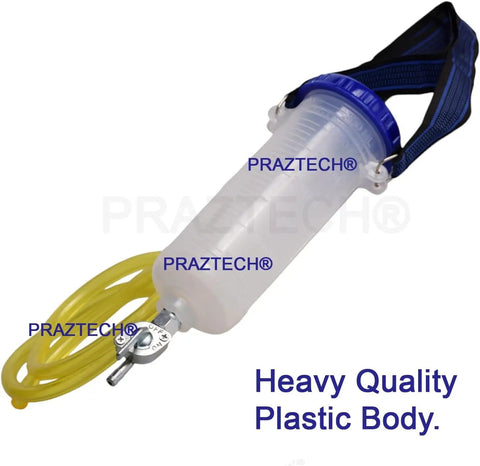 Must Have Pro Grade DIY Fuel Tank Tool For Tuning And Carb Balancing, 300Ml Auxiliary Tank, plastic body, yellow hose, strap