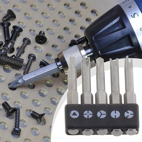 Special Shaped Screwdriver Bit Set With Chrome Vanadium Steel For Repairing Electronics Game Consoles And Toys Includes 50mm Triangle U Y Security Bits Driver Tools Kit Perfect For Tough Jobs, five-bit set