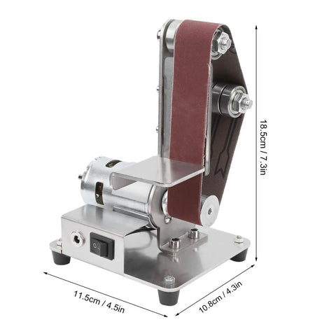 Multifunctional Mini Electric Belt Sander With 9000Rpm Brushless Motor Perfect For Home DIY Projects showing adjustable design and 30x330mm sandbelt.