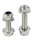 M6 Cross Flange Bolts Kit With Serrated Washers That Grip And Anti Loosening Nuts 304 Stainless Steel M6x30 close-up