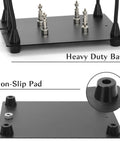 Heavy duty base with non-slip pad for Soldering Magnifying Glass With Four Arm Magnetic Holder And 3X LED Light station
