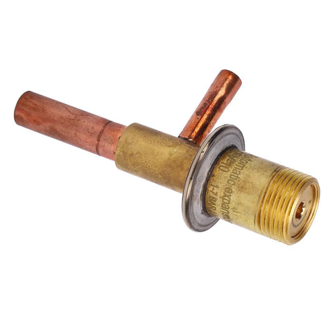 Efficient Refrigeration Energy Regulator Valve with brass inlet, one quarter inch ODF to three eighths inch ODF outlet