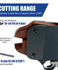 Heavy Duty Air Wire Cutter Knocks Out Up To Six Millimeter Steel Cable And Barbed Wire With Rock Solid Forged Blades cutting range details
