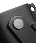 Close-up of Two Pack Heavy Duty Black Alloy Door Hinge showing hinge components and screw holes for installation.