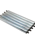 Heavy Duty 1Pc Galvanized Gravity Roller For Industrial Assembly Line Conveyors Suits Manual Material Moving With Rust Resistant Finish And Four Diameters Plus Eight Length Options To Fit Any Production Floor Layout Perfect Setup Today steel tubes arrangement for efficient material transport.