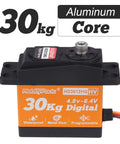 Waterproof 30Kg Torque RC Servo High Torque Steering Servo Motor With Metal Gears, orange casing, connectors visible.