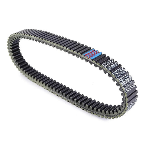 High Mileage V Drive Belt For T Max 500 Scooter XP500 Models 2004 To 2011 With Heat And Oil Resistant Performance For Smooth Power Transfer And Reliable Motorbike Clutch Drive, side view showing texture and details.
