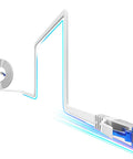Ultra Thin Flat Ethernet Cable For 100 Ft Indoor Outdoor Use, Shielded SFTP Network Cable Delivers 40Gbps Speeds And 2000MHz Bandwidth
